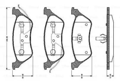 Комплект тормозных колодок (BOSCH: 0 986 TB2 388)