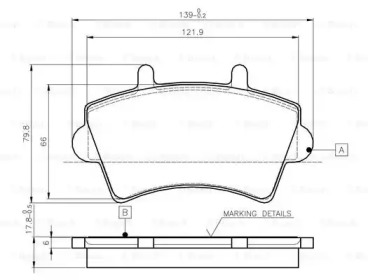 Комплект тормозных колодок (BOSCH: 0 986 TB2 392)