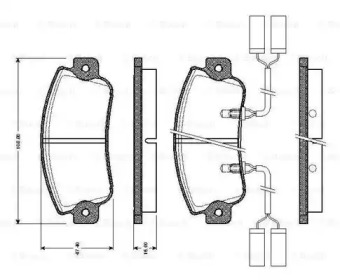 Комплект тормозных колодок (BOSCH: 0 986 TB2 480)