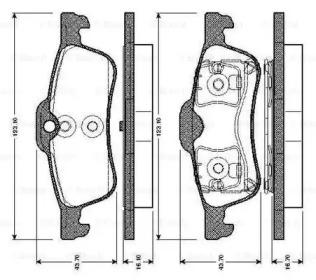 Комплект тормозных колодок (BOSCH: 0 986 TB2 838)