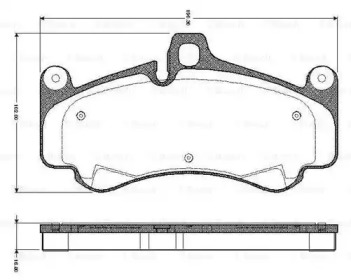 Комплект тормозных колодок (BOSCH: 0 986 TB2 872)