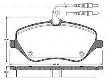 Комплект тормозных колодок (BOSCH: 0 986 TB2 880)