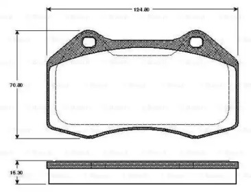 Комплект тормозных колодок (BOSCH: 0 986 TB2 885)