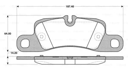 Комплект тормозных колодок (BOSCH: 0 986 TB3 109)