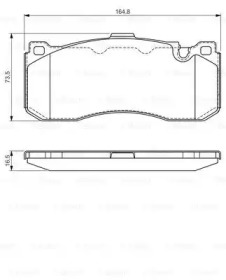 Комплект тормозных колодок (BOSCH: 0 986 TB3 181)