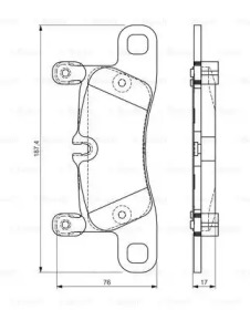 Комплект тормозных колодок (BOSCH: 0 986 TB3 219)