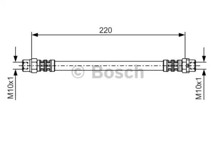 Шлангопровод (BOSCH: 1 987 476 175)