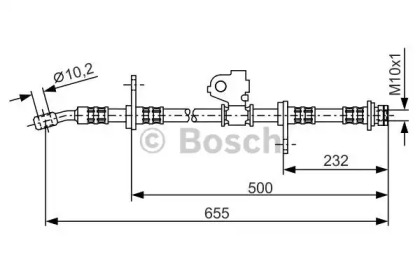 Шлангопровод (BOSCH: 1 987 476 322)