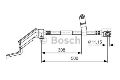 Шлангопровод (BOSCH: 1 987 476 866)