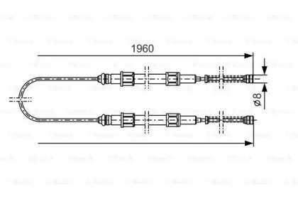 Трос (BOSCH: 1 987 477 002)