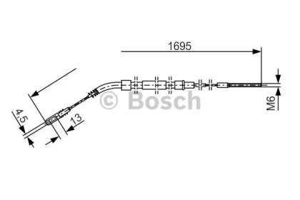 Трос (BOSCH: 1 987 477 004)