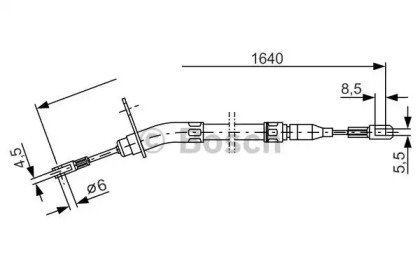 Трос (BOSCH: 1 987 477 011)