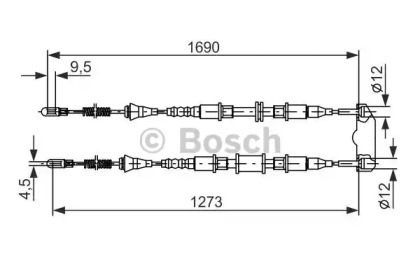 Трос (BOSCH: 1 987 477 129)