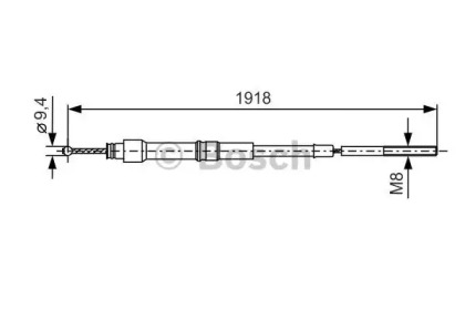 Трос (BOSCH: 1 987 477 157)