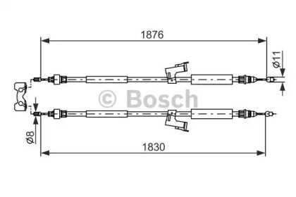 Трос (BOSCH: 1 987 477 202)