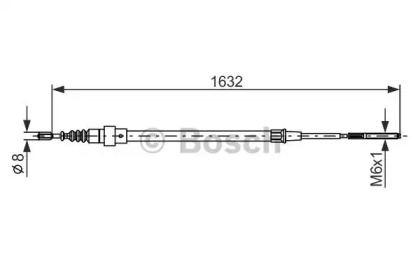 Трос (BOSCH: 1 987 477 204)