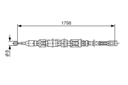 Трос (BOSCH: 1 987 477 211)