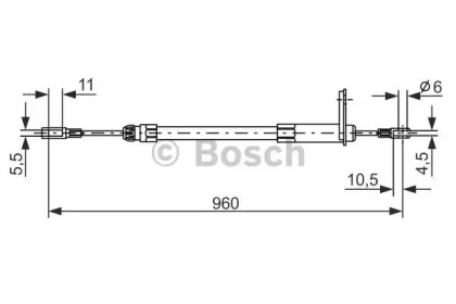 Трос (BOSCH: 1 987 477 219)