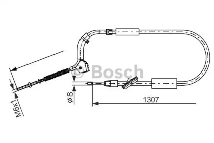 Трос (BOSCH: 1 987 477 223)