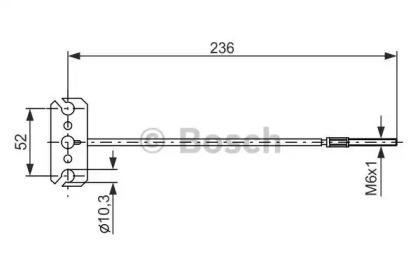 Трос (BOSCH: 1 987 477 226)