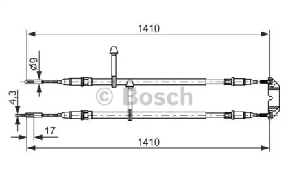 Трос (BOSCH: 1 987 477 245)