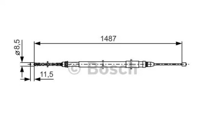 Трос (BOSCH: 1 987 477 280)
