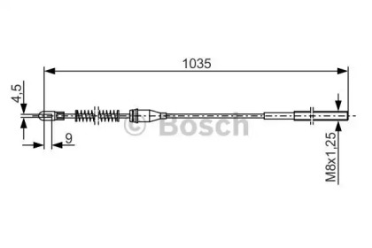 Трос (BOSCH: 1 987 477 307)