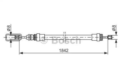 Трос (BOSCH: 1 987 477 422)