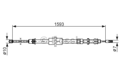 Трос (BOSCH: 1 987 477 450)