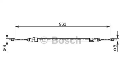 Трос (BOSCH: 1 987 477 489)