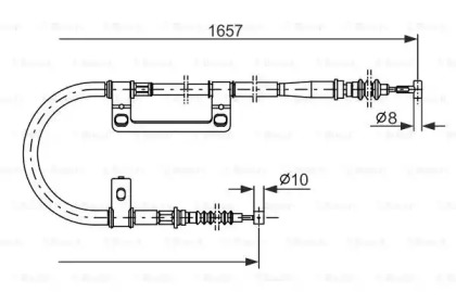 Трос (BOSCH: 1 987 477 501)