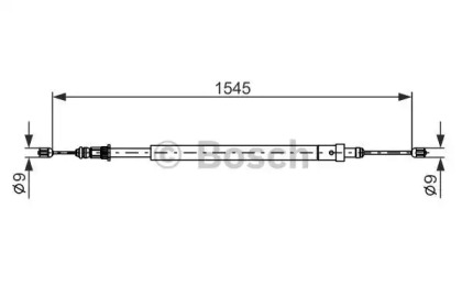 Трос (BOSCH: 1 987 477 583)