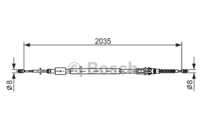 Трос (BOSCH: 1 987 477 598)