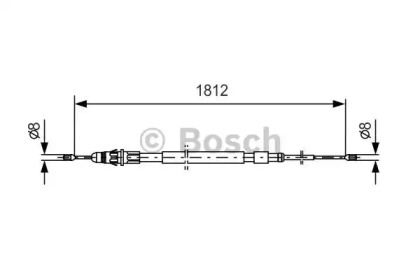 Трос (BOSCH: 1 987 477 600)