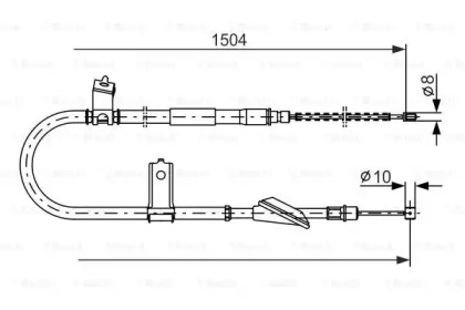 Трос (BOSCH: 1 987 477 611)