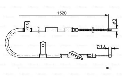 Трос (BOSCH: 1 987 477 613)