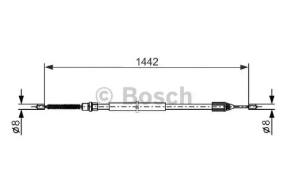 Трос (BOSCH: 1 987 477 643)