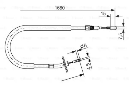 Трос (BOSCH: 1 987 477 702)