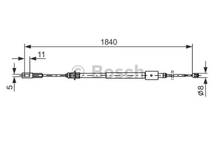 Трос (BOSCH: 1 987 477 712)