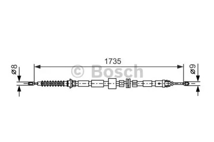 Трос (BOSCH: 1 987 477 734)