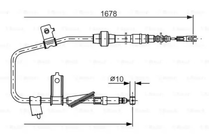 Трос (BOSCH: 1 987 477 736)