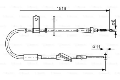 Трос (BOSCH: 1 987 477 771)