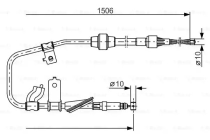 Трос (BOSCH: 1 987 477 789)