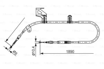 Трос (BOSCH: 1 987 477 803)