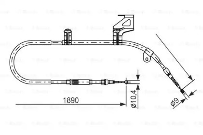 Трос (BOSCH: 1 987 477 804)