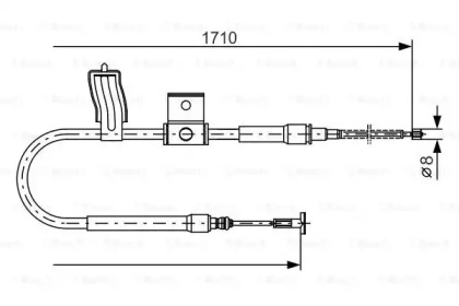 Трос (BOSCH: 1 987 477 829)