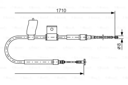 Трос (BOSCH: 1 987 477 830)