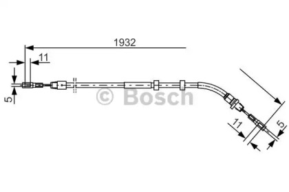 Трос (BOSCH: 1 987 477 904)