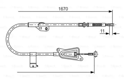 Трос (BOSCH: 1 987 477 943)