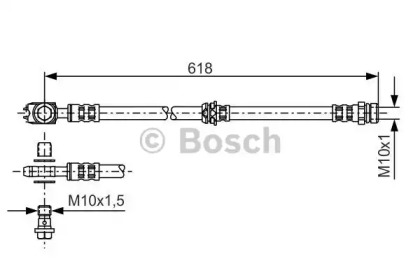 Шлангопровод (BOSCH: 1 987 481 173)